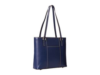 Dooney & Bourke Saffiano Small Lexington Shopper Marine w/ Self Trim