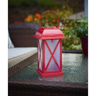 Essential Garden 9 3D Star Hologram Lantern  Red   Outdoor Living