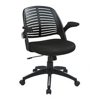 Avenue Six Tyler Office Chair With Black Frame And Black Fabric   Home