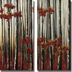 Oscar Soler Beauty Within I and II 2 piece Canvas Art Set