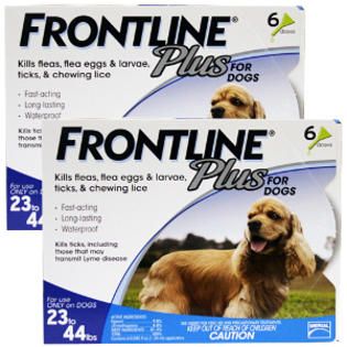 Frontline Plus  Flea & Tick for Dogs 23 44 lbs, 12 Month