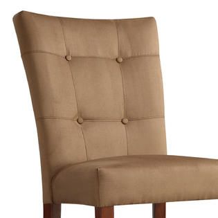 Oxford Creek  Turfted back Microfiber Side Chairs in Buckskin (Set of