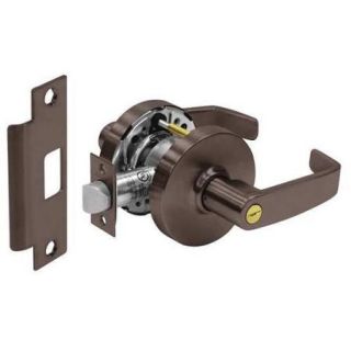 SARGENT 28 10U65 LL 10B Door Lever Lockset,Right Angle,Privacy