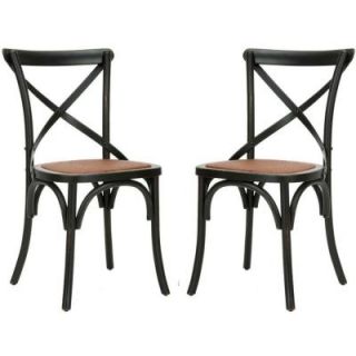 Safavieh Franklin Oak X Back Chair in Hickory (Set of 2) AMH9500B SET2