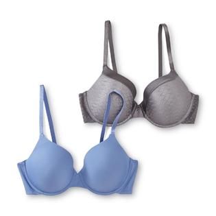Inspirations by Maidenform Womens 2 Pack Full Coverage Underwire Bras