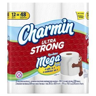 Charmin Ultra Strong Toilet Paper Mega Rolls   12 ct   Food & Grocery