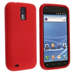 INSTEN Red Soft Silicone Skin Phone Case Cover for Samsung Galaxy S II