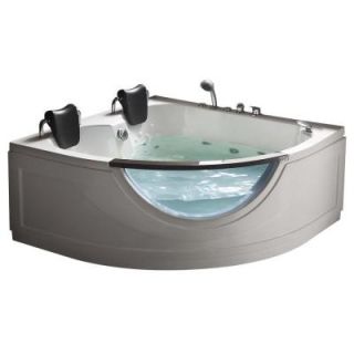Steam Planet Chelsea 4.92 ft. Heated Whirlpool Tub in White MG015H