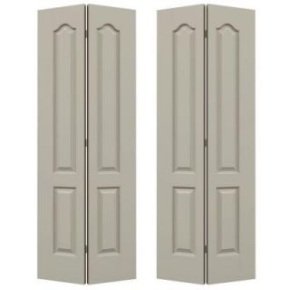 JELD WEN 72 in. x 80 in. Molded Princeton Brilliant White 2 Panel Smooth Hollow Core Composite Bi fold Door THDJW160300018