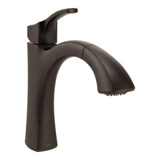 MOEN Voss Single Handle Pull Out Sprayer Kitchen Faucet with Reflex in Oil Rubbed Bronze 9125ORB