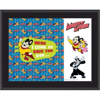 Mighty Mouse Sublimated Memorabilia Plaque by Mounted Memories
