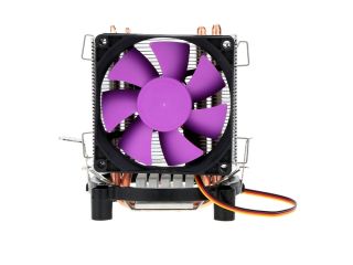 BDK Ultra Silent Cooling Fan CPU Cooler Radiator with 2 Heat Pipes for Intel LGA 775/115X AMD AM2/754/939/940