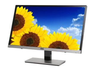 AOC i2367Fh Black / Silver 23" 5ms HDMI Widescreen LED Backlight LCD Monitor, IPS Panel 250 cd/m2 50,000,000:1 Built in Speakers