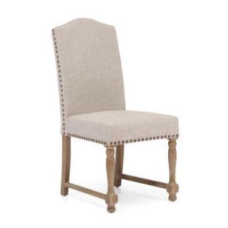 ZUO Richmond Beige Linen Chair (Set of 2) 98072