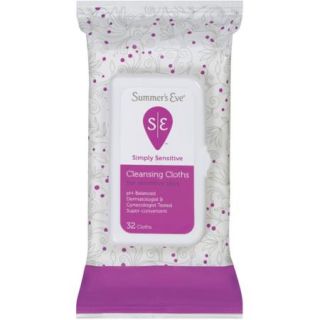 Summer's Eve Flushable Feminine Cleaning Cloths, 32ct