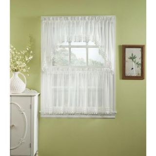 CHF & You Ashlyn Tailored Tier Curtain Panel, Set of 2