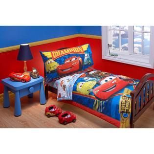 Disney Cars Toddler Bed & Bedding Set Bundle