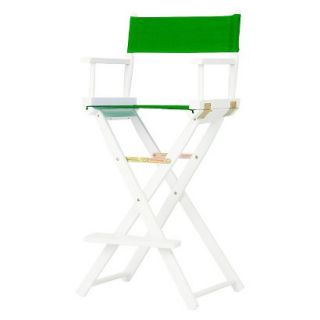 add to registry for Bar Height Directors Chair   White Frame add to