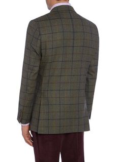 Chester Barrie Tailored Fit Jacket   Check Green