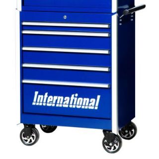 International Pro Series 27 in. 5 Drawer Cabinet, Blue PRB 2705BU
