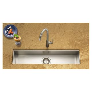 Houzer Contempo 32 x 8.5 x 6 Zero Radius Undermount Trough Bar Sink