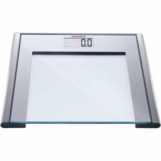 Soehnle SILVER SENSE Precision Digital Bathroom Scale, 330 lb Capacity, Safety Glass/Silver