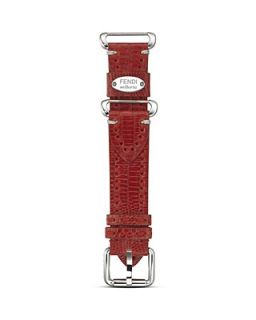 Fendi Selleria Red Teju Leather Watch Strap