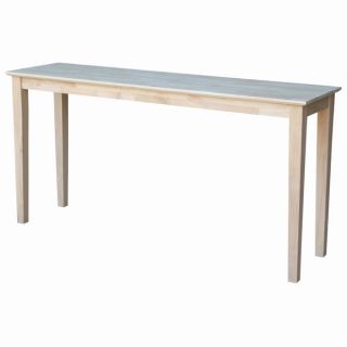 Unfinished Shaker Extended Length Console Table   Shopping
