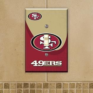 NFL San Francisco 49ers Toggle Switch Plate   Fitness & Sports   Fan