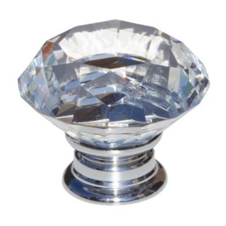 GlideRite 1.56 inch Clear K9 Crystal Diamond Shape Cabinet Knobs (Pack