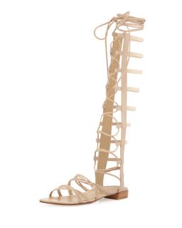 Aquazzura Wild One Tassel 140mm Sandal, Vintage Pink