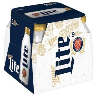 Miller Lite Beer Aluminum Pints 16 oz, 9 pk
