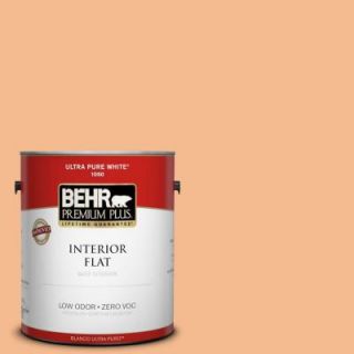 BEHR Premium Plus 1 gal. #270D 4 Brandy Butter Zero VOC Flat Interior Paint 140001