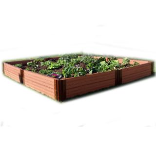 Frame It All 96 in L x 96 in W x 12 in H Resin Raised Garden Bed