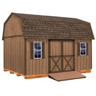 Best Barns Homestead 12 ft. x 16 ft. Wood Storage Shed with 2 Windows Ramp and Floor included homestead_1216p