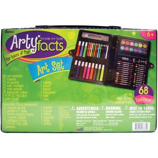 Darice  Artyfacts Portable Art Studio Kit 68 Pieces