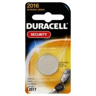 Duracell Battery, Lithium Security, 3V, Type 2016, 1 battery   Tools