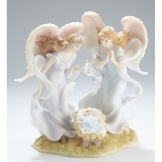 Seraphim Oh Come Let Us Adore Him Angels with Baby Jesus Christmas Figure #70996