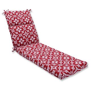 Pillow Perfect Outdoor One Piece Seat And Back Cushion   Red