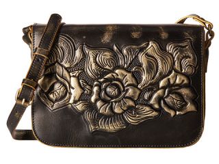 Patricia Nash Metallic Rose Tooled Navano Crossbody