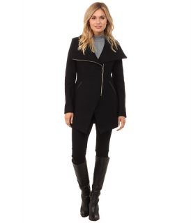 french connection cutaway coat black