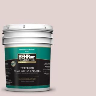 BEHR Premium Plus 5 gal. #770A 2 Kangaroo Tan Semi Gloss Enamel Exterior Paint 505005