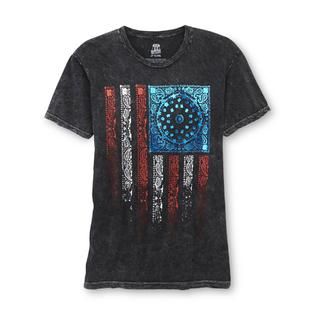 Route 66 Mens Graphic T Shirt   American Flag   Clothing, Shoes