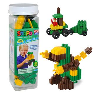 Snapo 151 Piece Snap and Play Blocks   Toys & Games   Blocks