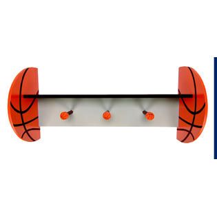 Trend Lab  Basketball   Wall Shelf With Pegs