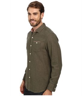 Tommy Bahama Denim Island Modern Fit Seeing Double L S Shirt Olive Heather