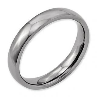 Titanium Polished Comfort Fit 4mm Wedding Band Ring   Jewelry   Rings
