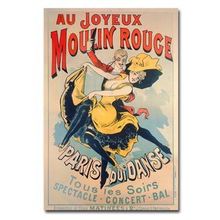 Trademark Fine Art  30x47 inches Jules Cheret Merry Moulin Rouge