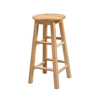 Linon 24 Counter Stool With Round Seat   Home   Furniture   Bar