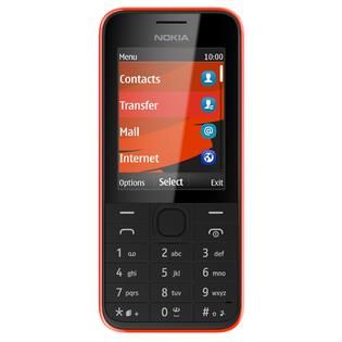 Nokia Nokia 208 Unlocked GSM 3G Cell Phone w/ 1.3 MP Camera   Red
